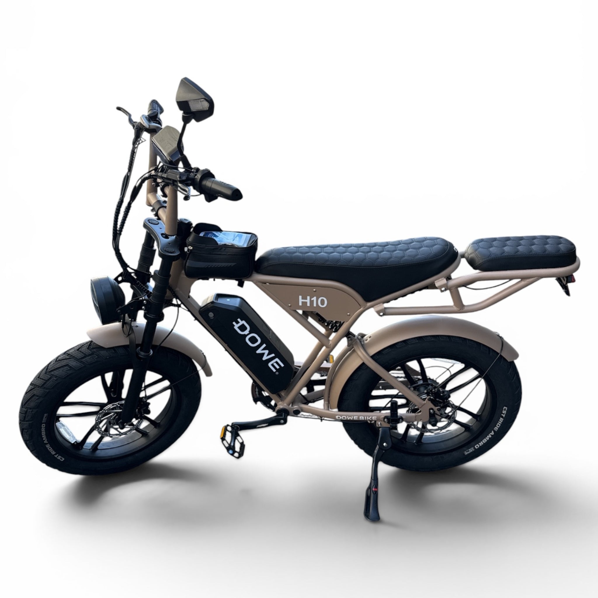 Elektrische Fatbike 250W – Dowe H10 Mokka– 17.5Ah Accu – Luxe Uitvoering