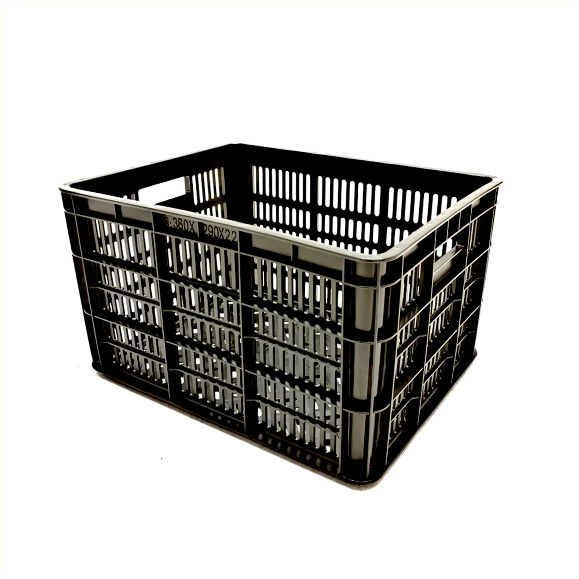 Fietskrat PVC zwart 30L 32x41x23.5cm - Krat voor fiets of fatbike