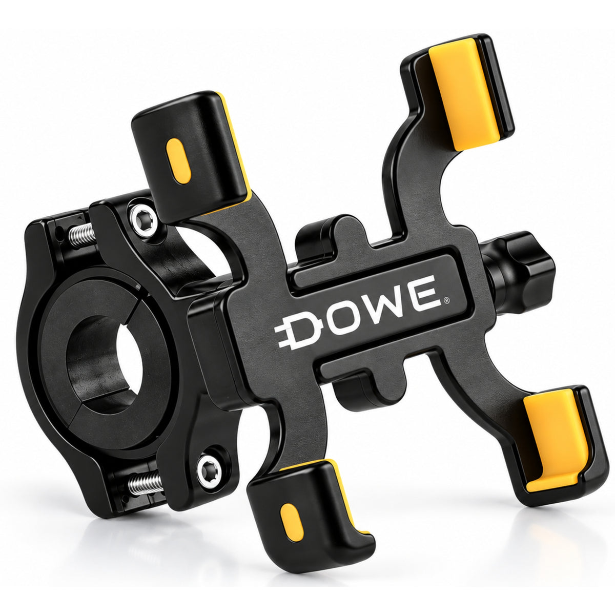 DOWE Telefoonhouder Fiets – Hoogwaardige Aluminiumlegering, 360° Draaibaar & Antislip
