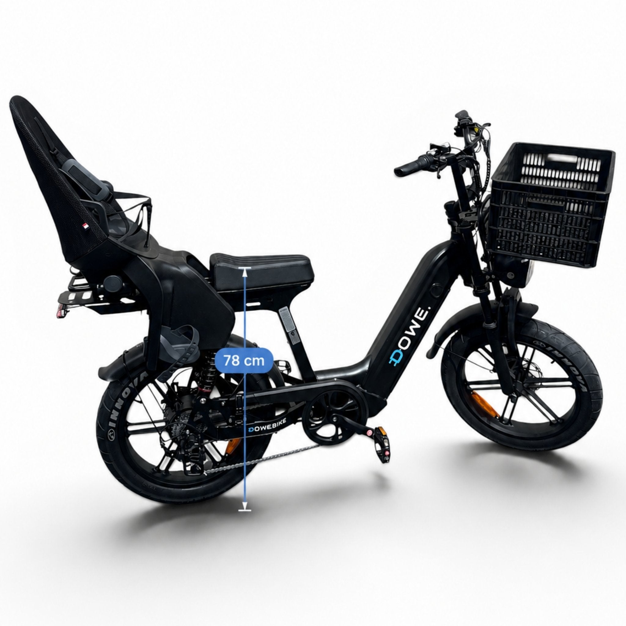 Dowe V10 Family Fatbike Kopen? Elektrische Family E-Bike - Lage instap fatbike kopen