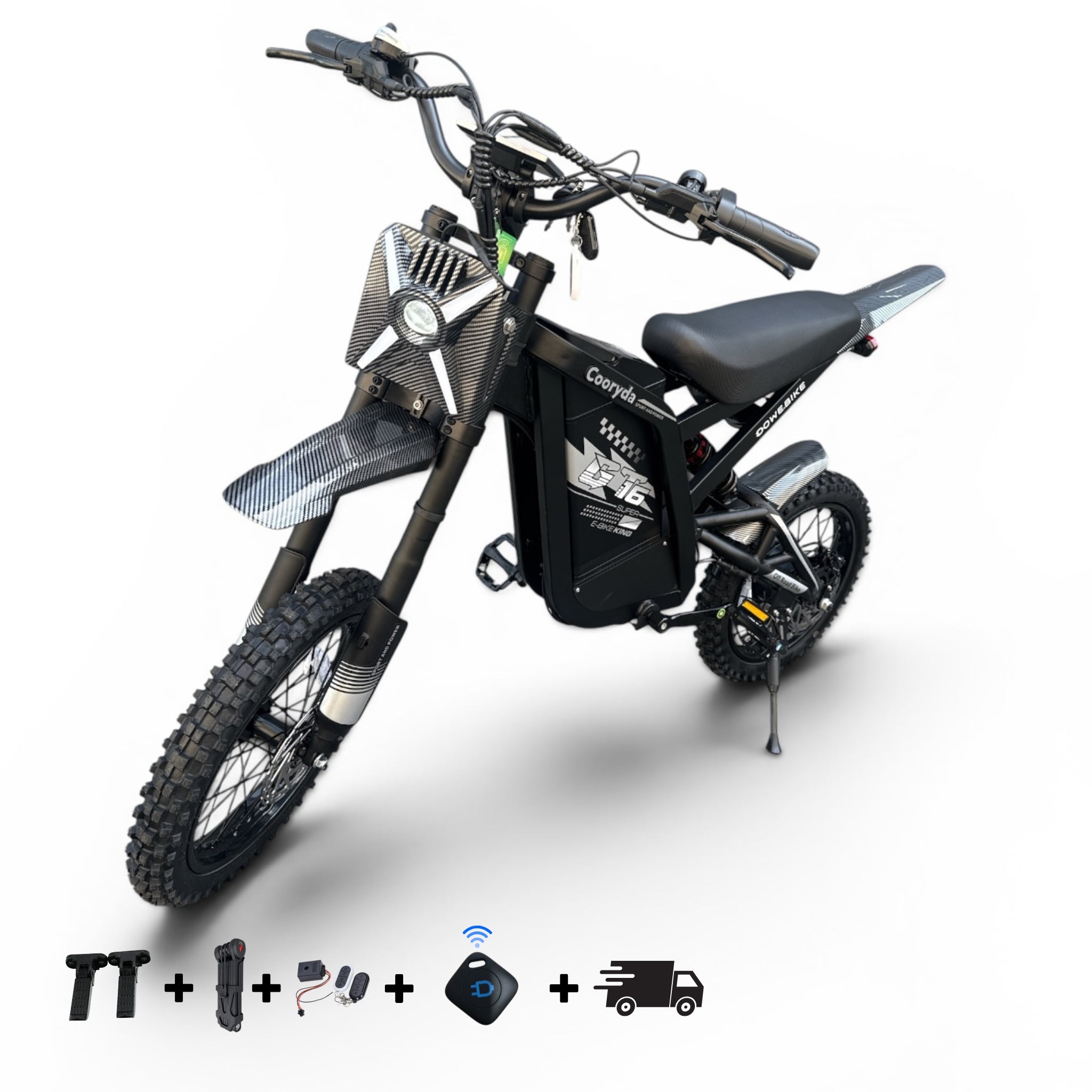 GT16 mini Elektrische Skinny bike Grijs - 16 Inch – 250W – 20Ah – tot 100km Actieradius – Rijklaar NL - Dowe Fitbike