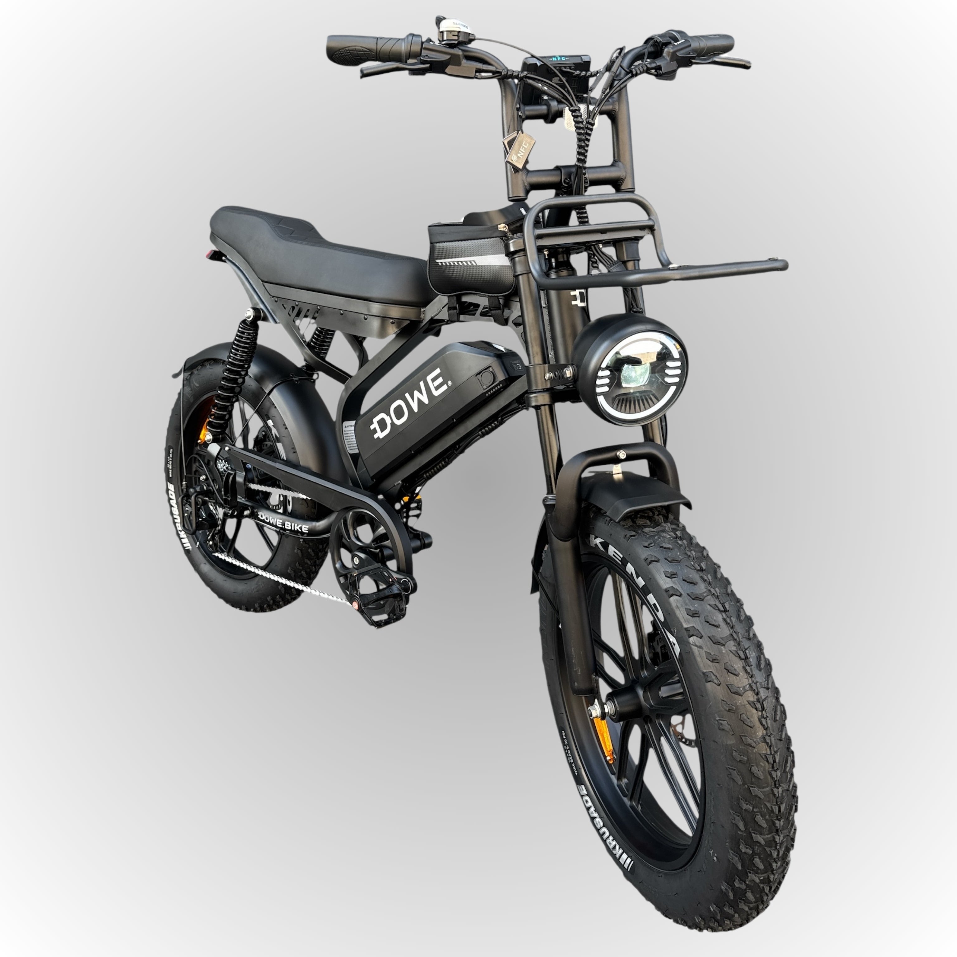 Dowe S20 Pro elektrische fatbike zwart – 18.2Ah accu, GPS-tracker en alarm, gratis thuisbezorgd